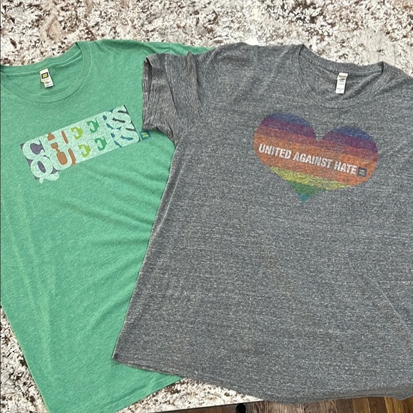 Humankind Other - Lot of 2 Pride HRC Graphic Tees from Human Rights Campaign. Sold Together.